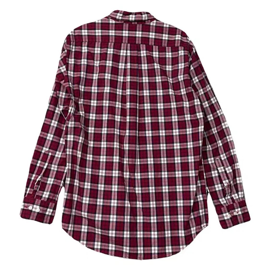 유니클로 체크 버건디 캐주얼 셔츠 M 상품이미지2
