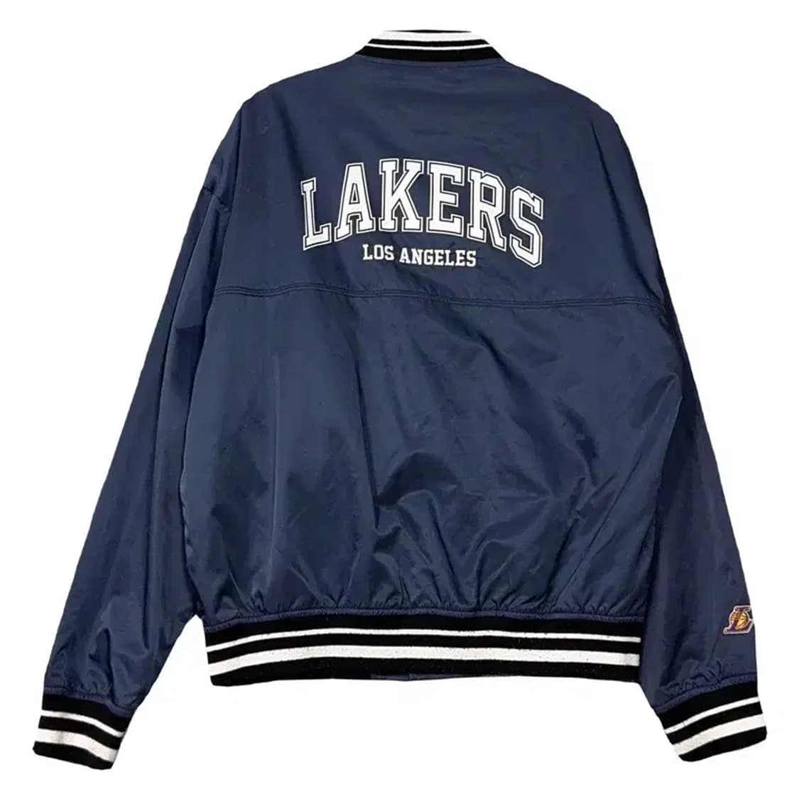 엔비에이 LA레이커스 프린팅 네이비 바시티 스타디움 자켓 S 상품이미지2