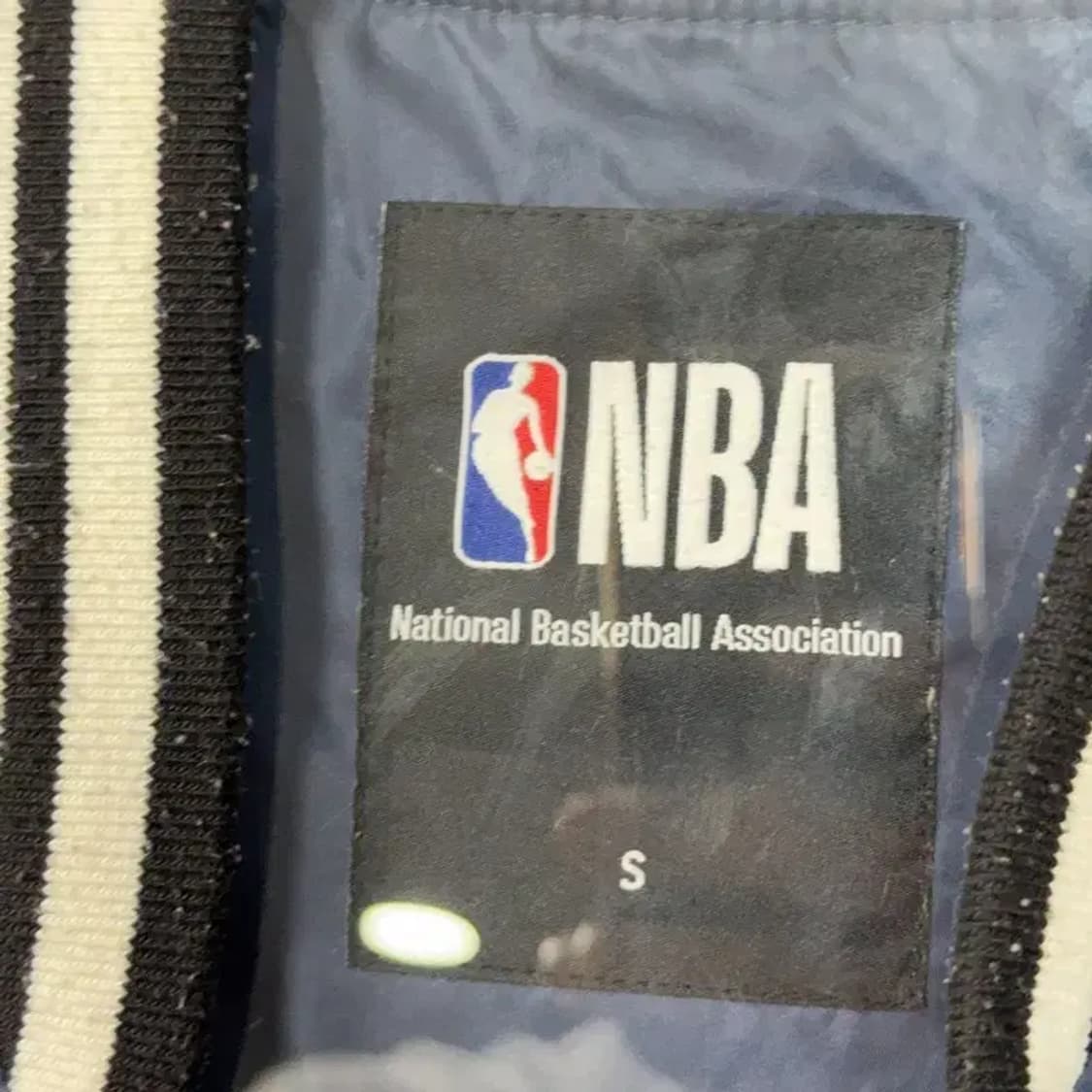 엔비에이 LA레이커스 프린팅 네이비 바시티 스타디움 자켓 S 상품이미지3