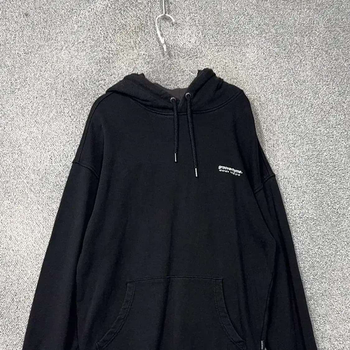 그루브라임 스펠 로고 블랙 후드티 M 상품이미지3