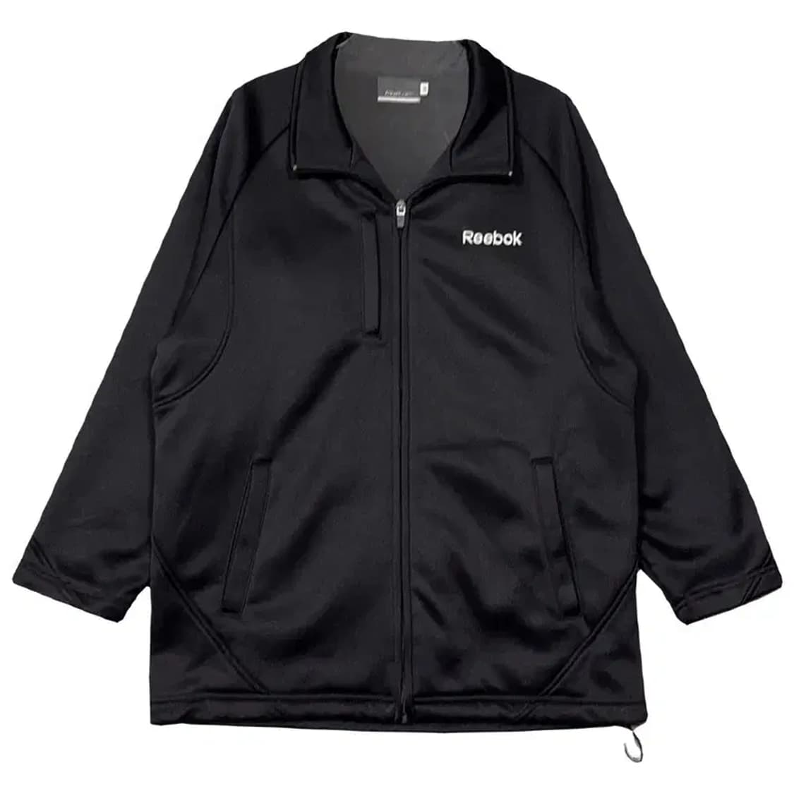 리복 블랙 로고 남성 집업 저지 L 상품이미지1