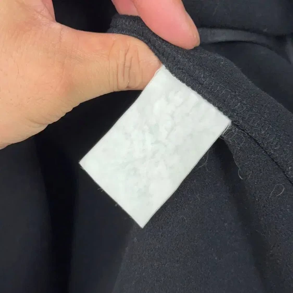 리복 블랙 로고 남성 집업 저지 L 상품이미지3