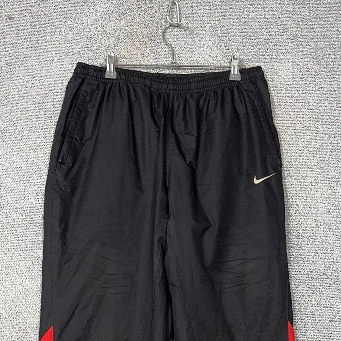 나이키 블랙 로고 우븐 트레이닝 팬츠 L 상품이미지3