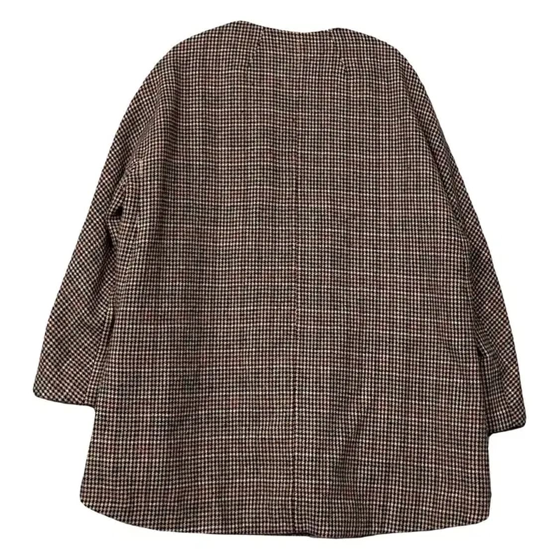 레노마 체크 브라운 오버핏 울 코트 55 상품이미지2