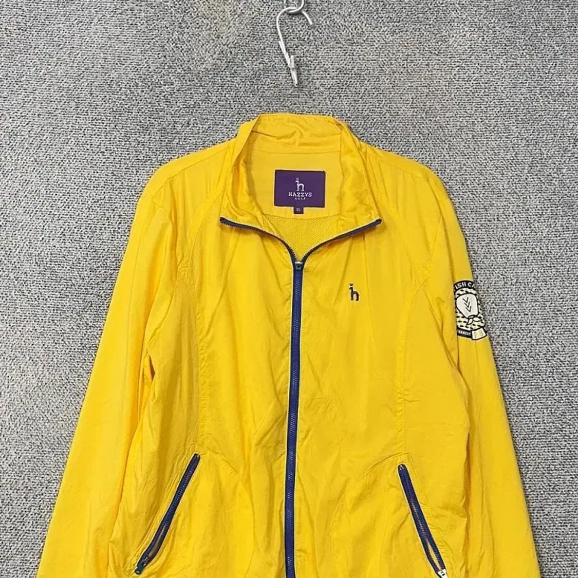 해지스 옐로우 남성 골프 기능성 바람막이 95 상품이미지3