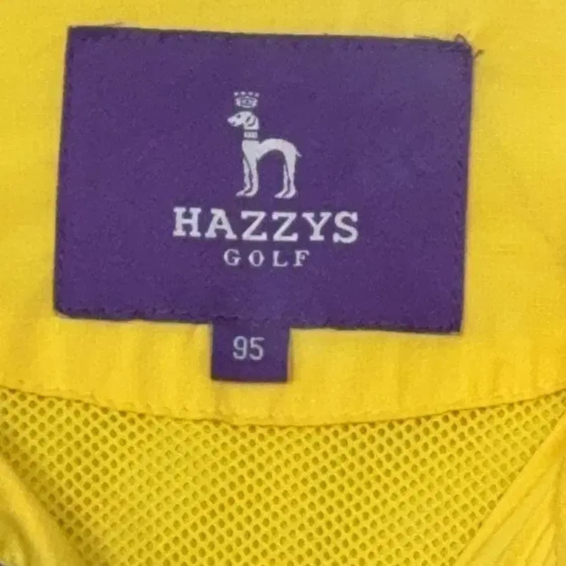 해지스 옐로우 남성 골프 기능성 바람막이 95 상품이미지5