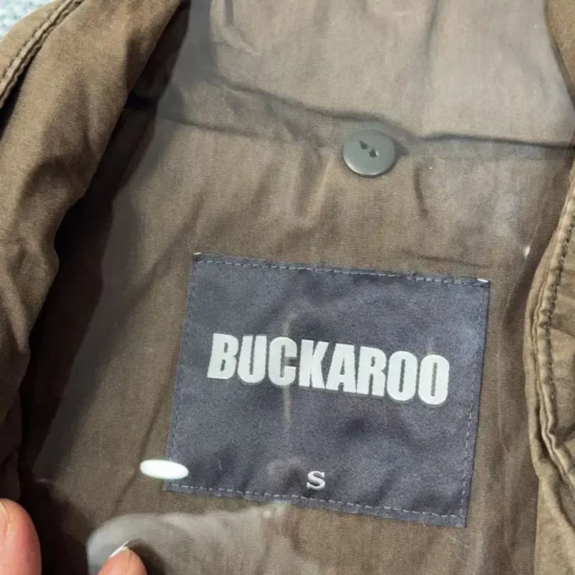버커루 브라운 빈티지 포켓 피쉬테일 남성 야상 S 상품이미지5
