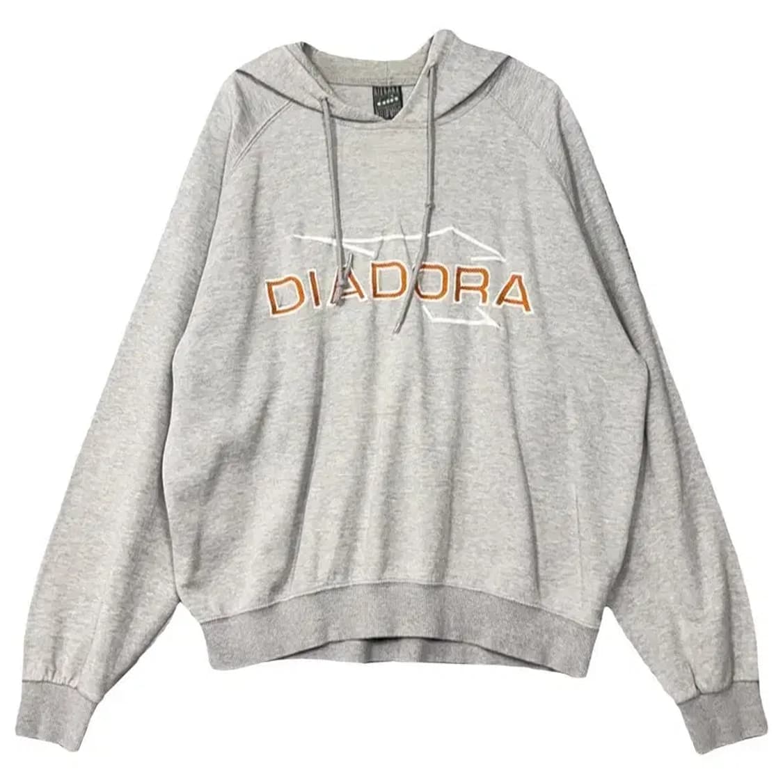 디아도라 프린팅 라이트 그레이 오버핏 후드티 100 상품이미지1