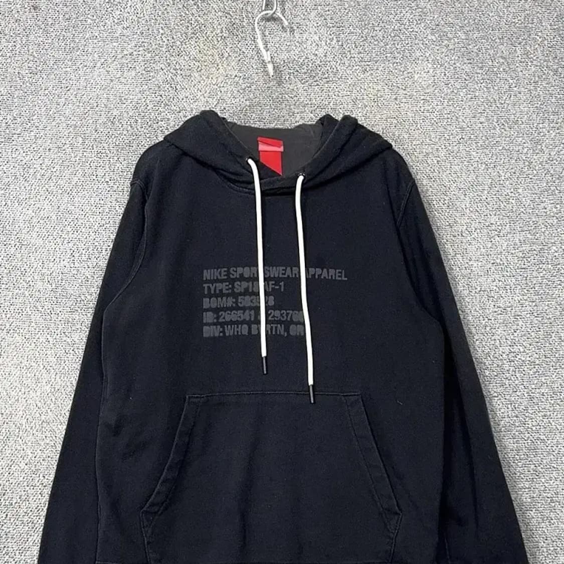 나이키 프린팅 네이비 로고 후드티 M 상품이미지3