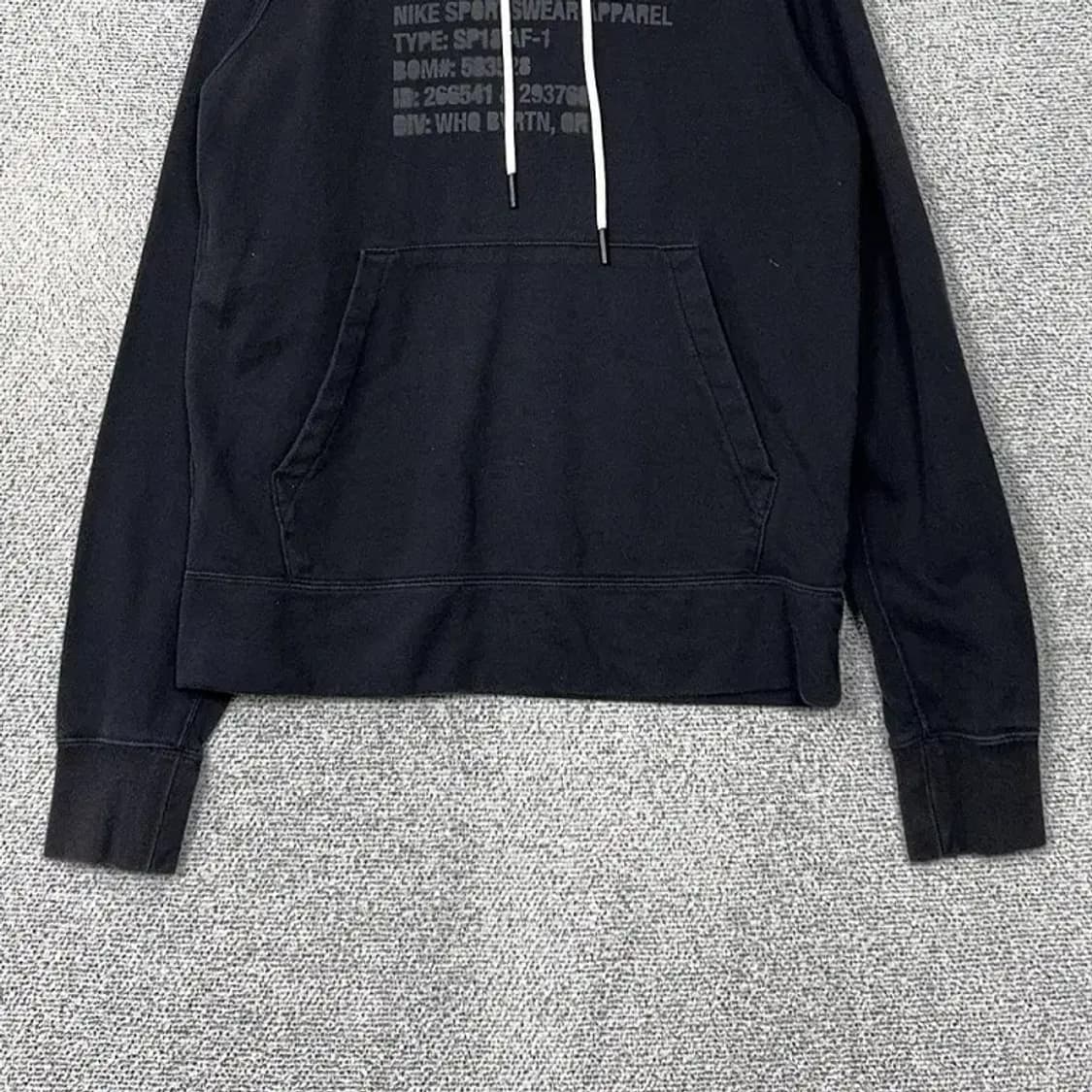 나이키 프린팅 네이비 로고 후드티 M 상품이미지4