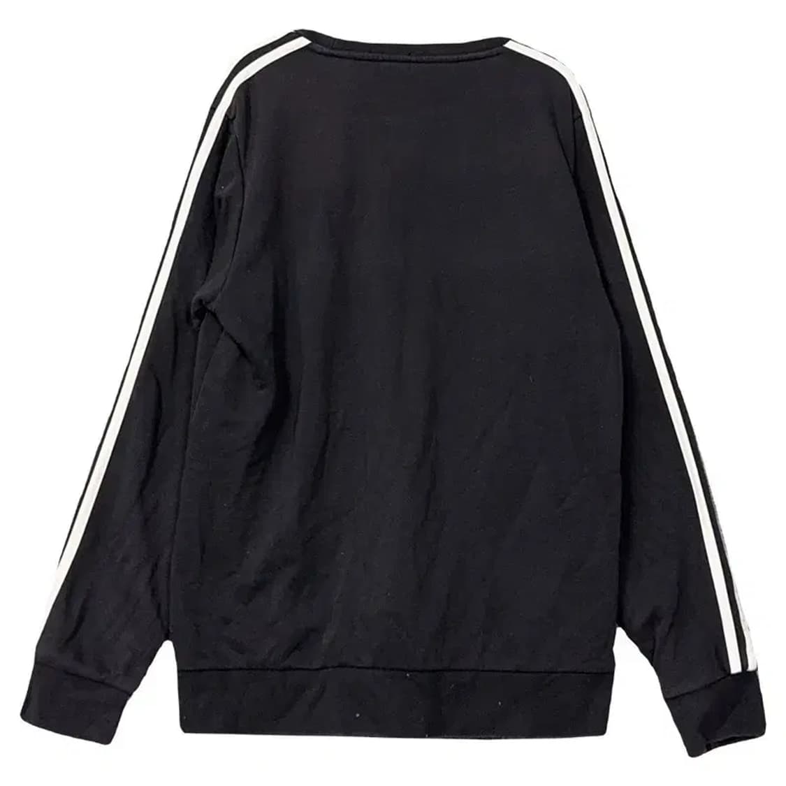 아디다스 블랙 로고 삼선 오버핏 맨투맨 XL 상품이미지2