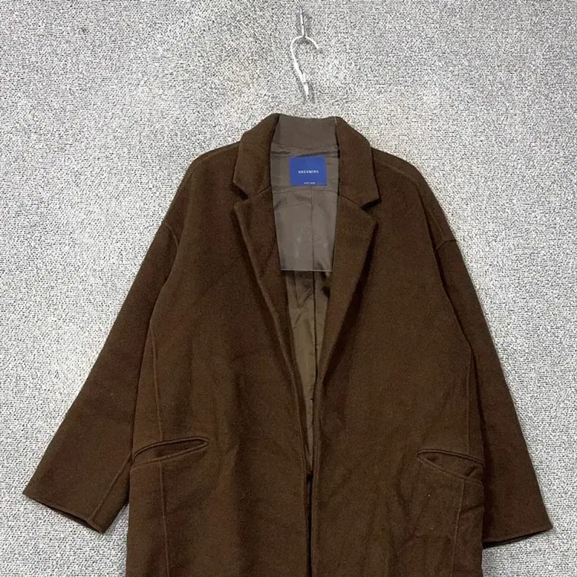 쉬스미스 브라운 클래식 울 롱 코트 55 상품이미지3