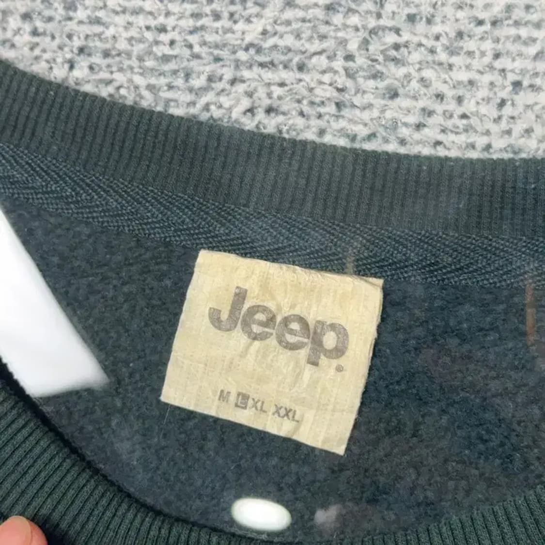 지프 프린팅 그린 맨투맨 L 상품이미지3