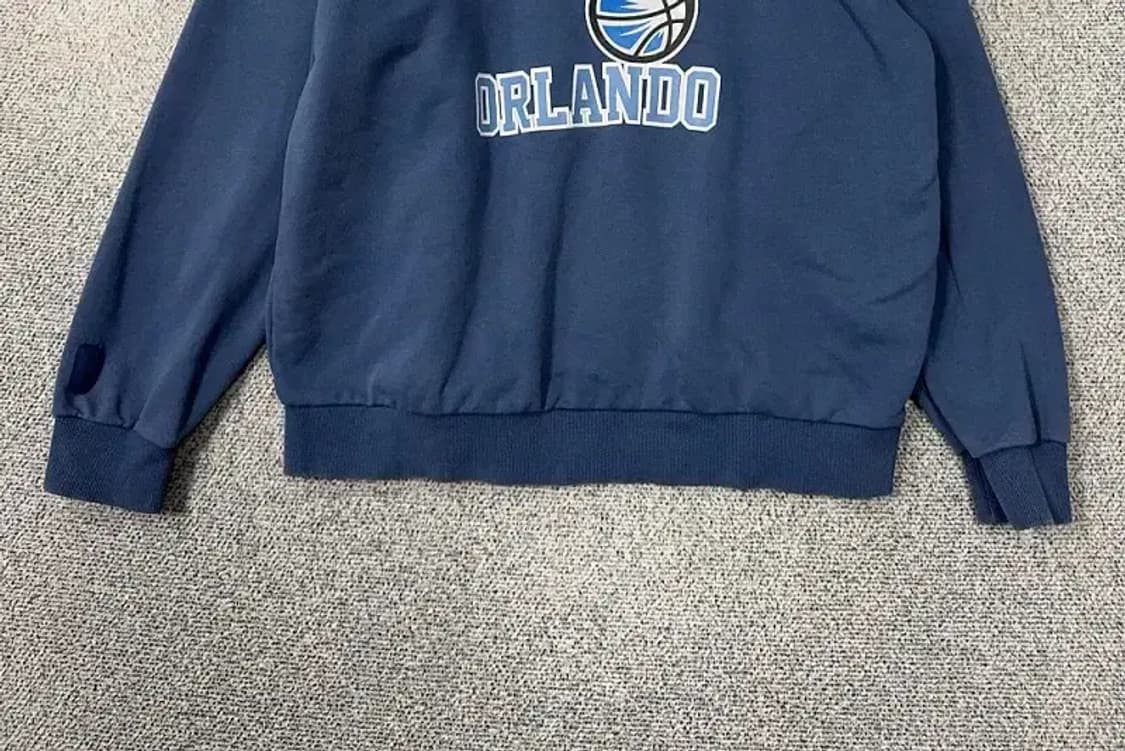 엔비에이 올랜도 매직 프린팅 네이비 오버핏 맨투맨 S 상품이미지4