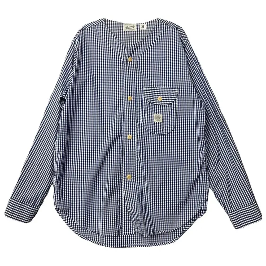 파르티멘토 스트라이프 네이비 셔츠 38 상품이미지1