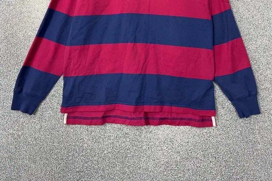 타미힐피거 스트라이프 네이비 로고 럭비 카라티 M 상품이미지4