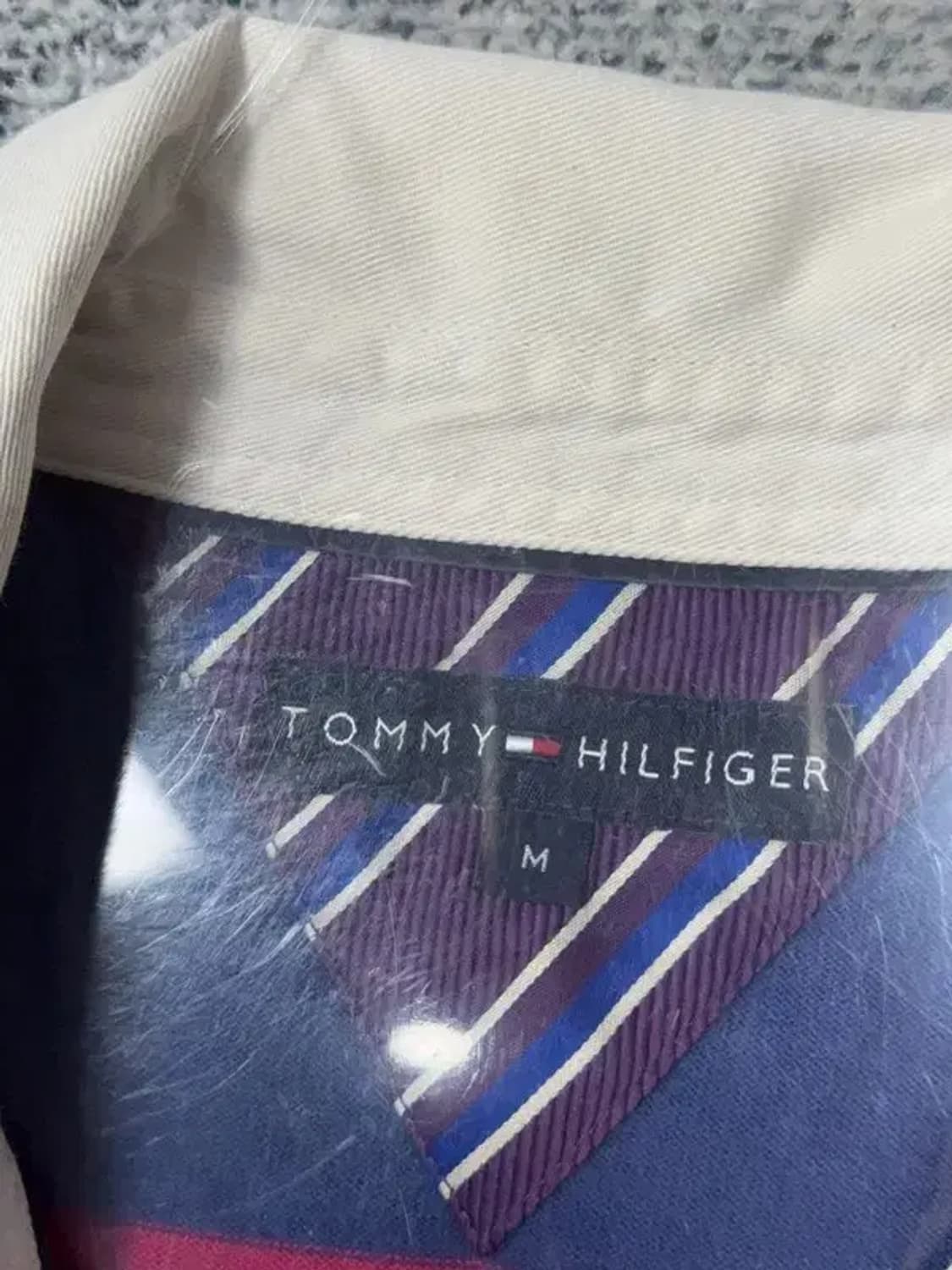 타미힐피거 스트라이프 네이비 로고 럭비 카라티 M 상품이미지7