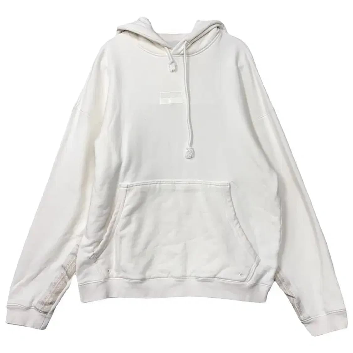 아디다스 화이트 오버핏 후드티 S 상품이미지1