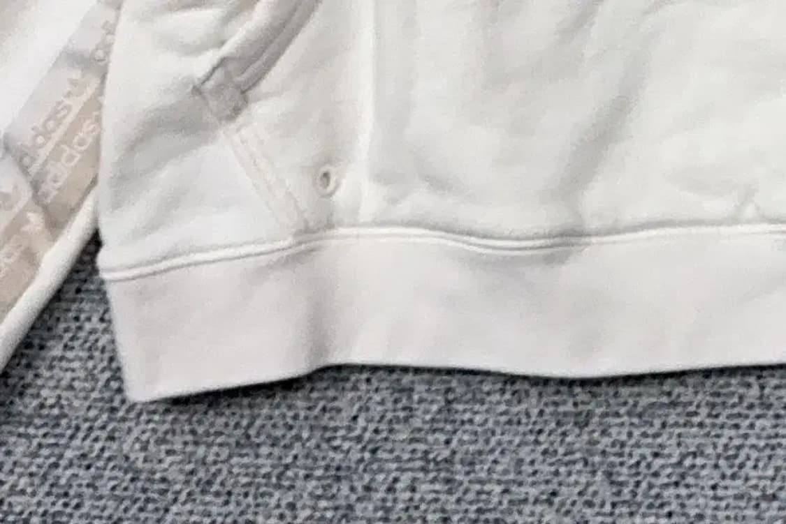 아디다스 화이트 오버핏 후드티 S 상품이미지6