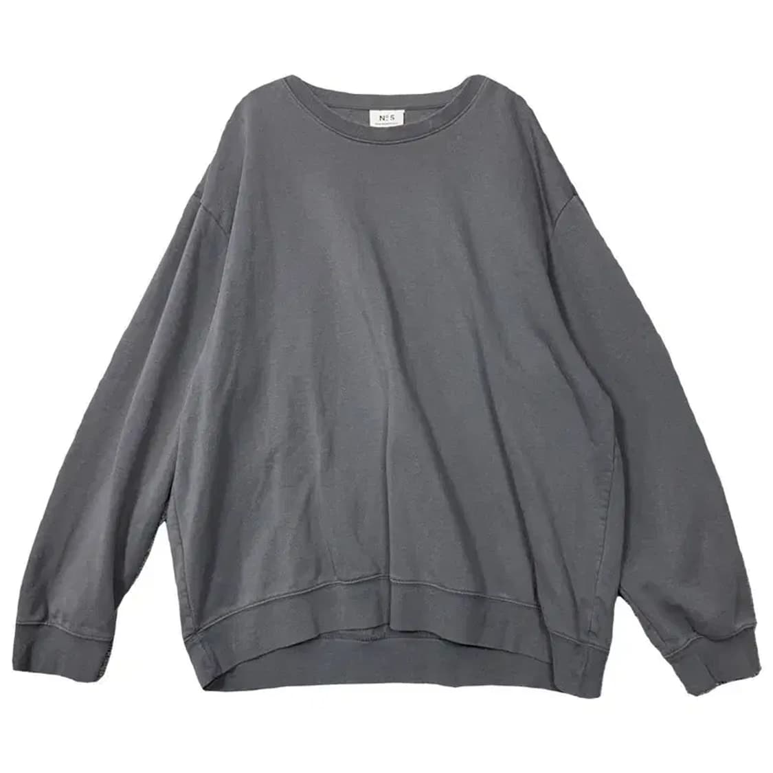 에이치엔앰 그레이 오버 사이즈 맨투맨 XXL 상품이미지1