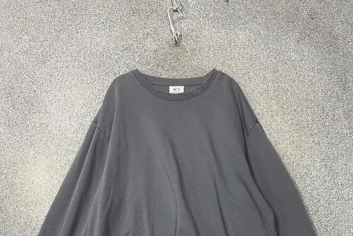 에이치엔앰 그레이 오버 사이즈 맨투맨 XXL 상품이미지3