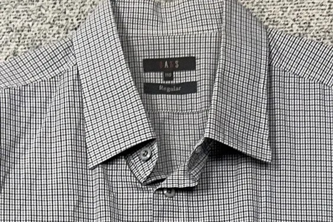 닥스 체크 라이트 그레이 로고 셔츠 110 상품이미지5