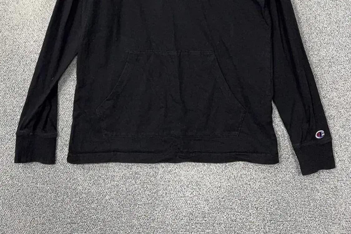 챔피온 프린팅 블랙 후드티 S 상품이미지4