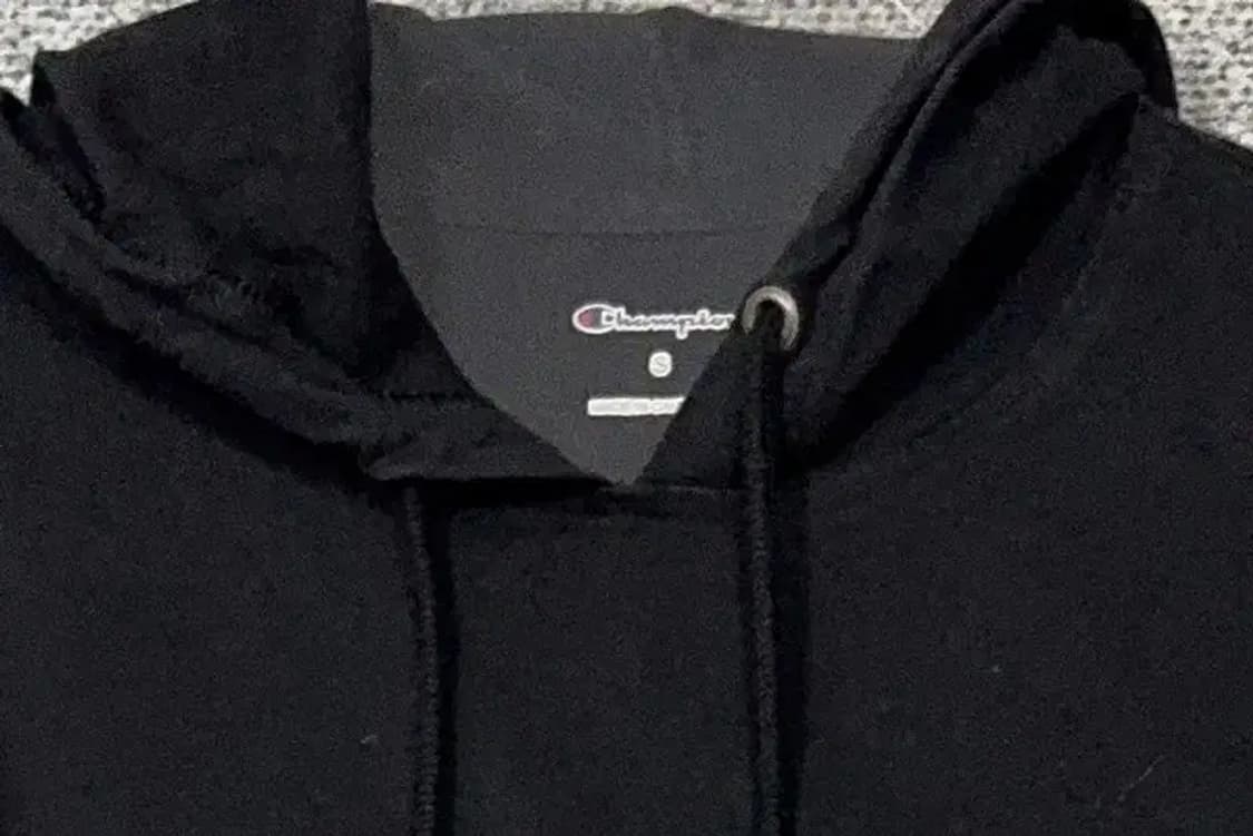 챔피온 프린팅 블랙 후드티 S 상품이미지5