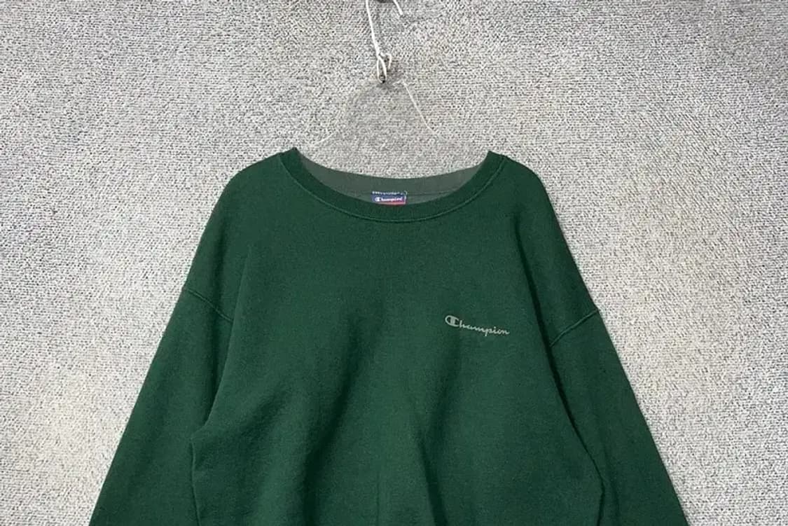챔피온 그린 로고 오버핏 맨투맨 M 상품이미지3