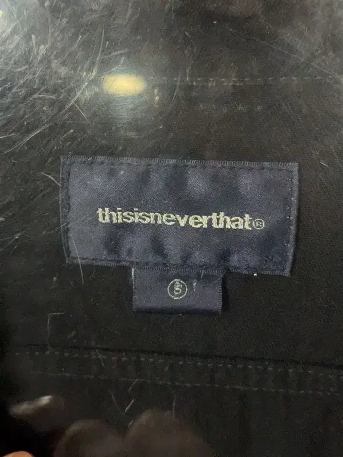 디스이즈네버댓 블랙 스펠 로고 코튼 셔츠 S 상품이미지7