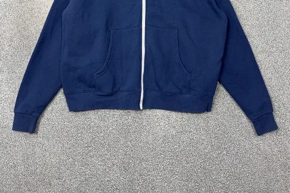 무아무아 네이비 로고 오버핏 후드 집업 F 상품이미지4