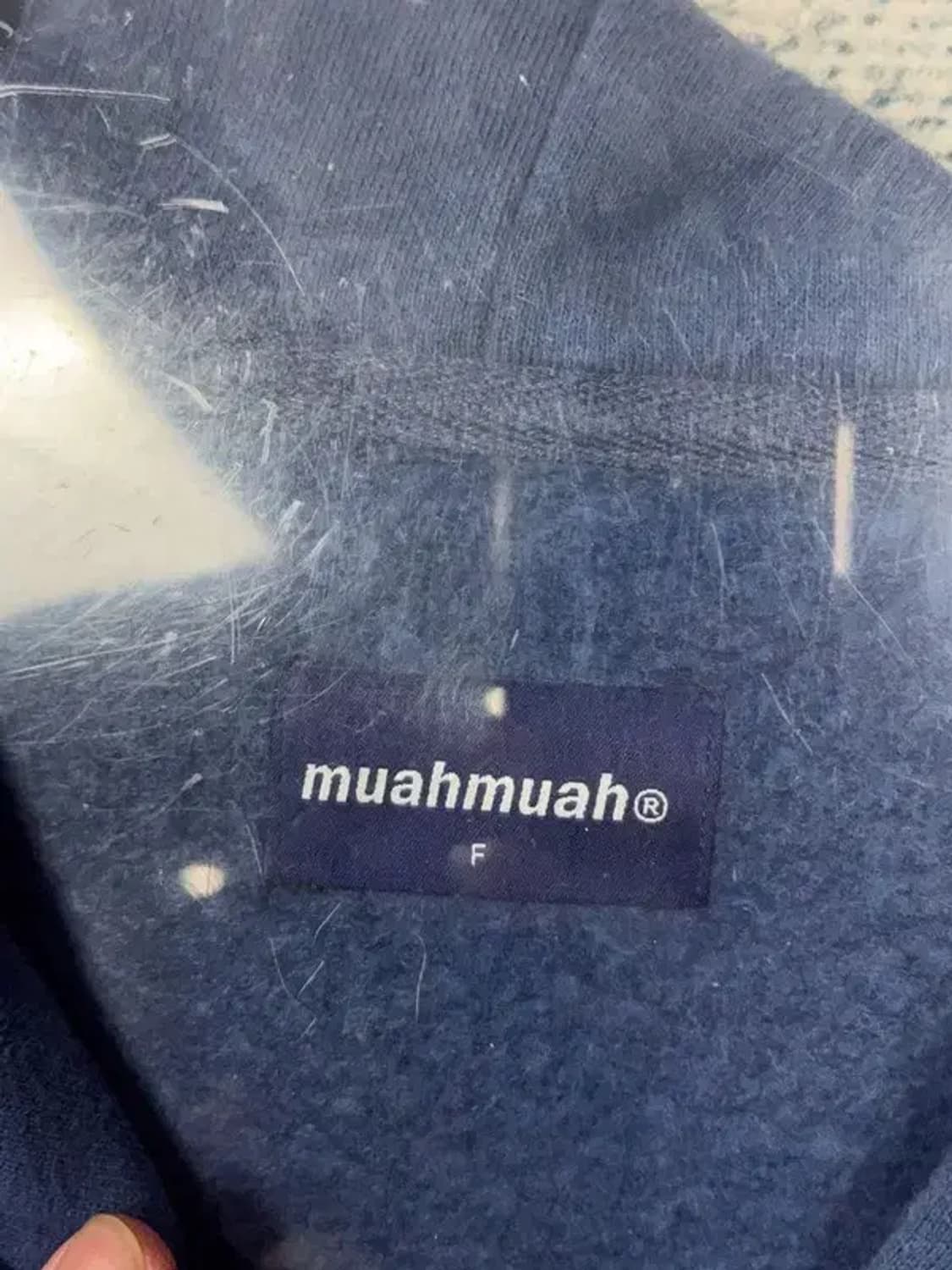 무아무아 네이비 로고 오버핏 후드 집업 F 상품이미지7