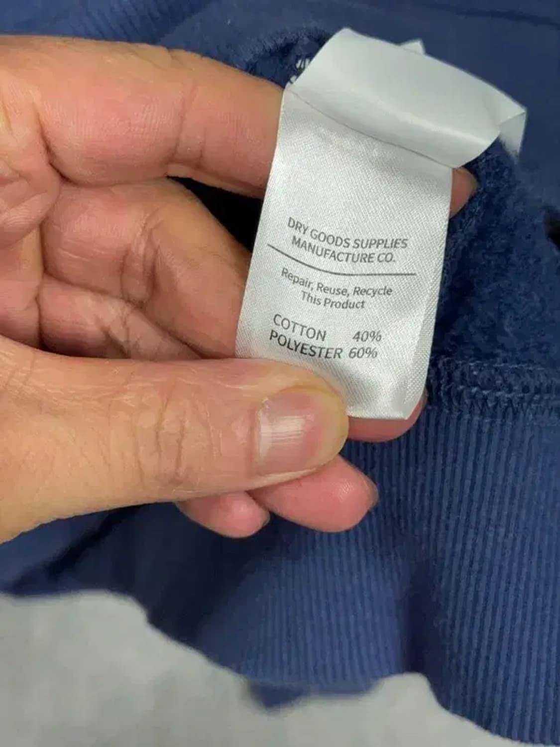 무아무아 네이비 로고 오버핏 후드 집업 F 상품이미지8