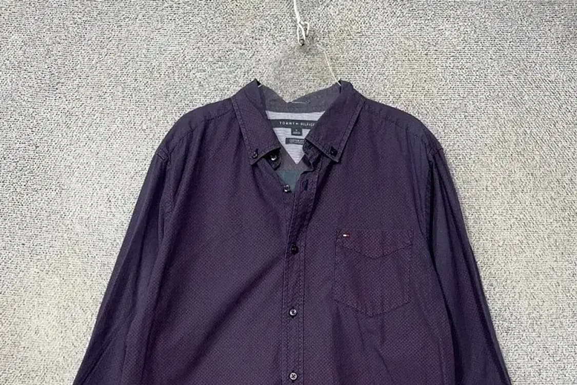 타미힐피거 퍼플 셔츠 M 상품이미지3