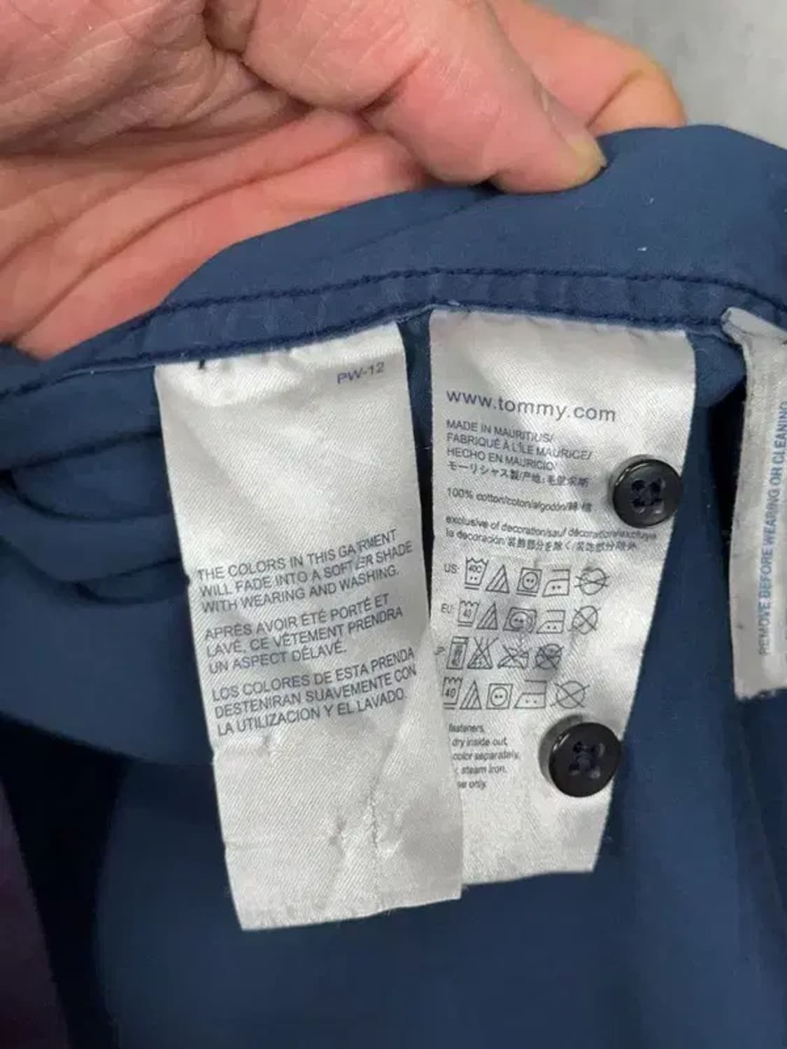 타미힐피거 퍼플 셔츠 M 상품이미지8