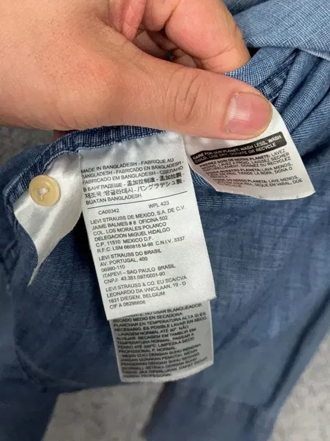 리바이스 데님 인디고 웨스턴 셔츠 M 상품이미지9