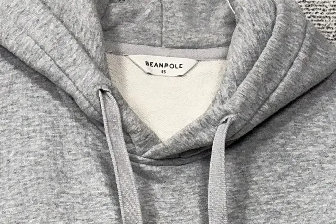 빈폴 라이트 그레이 로고 후드티 95 상품이미지5