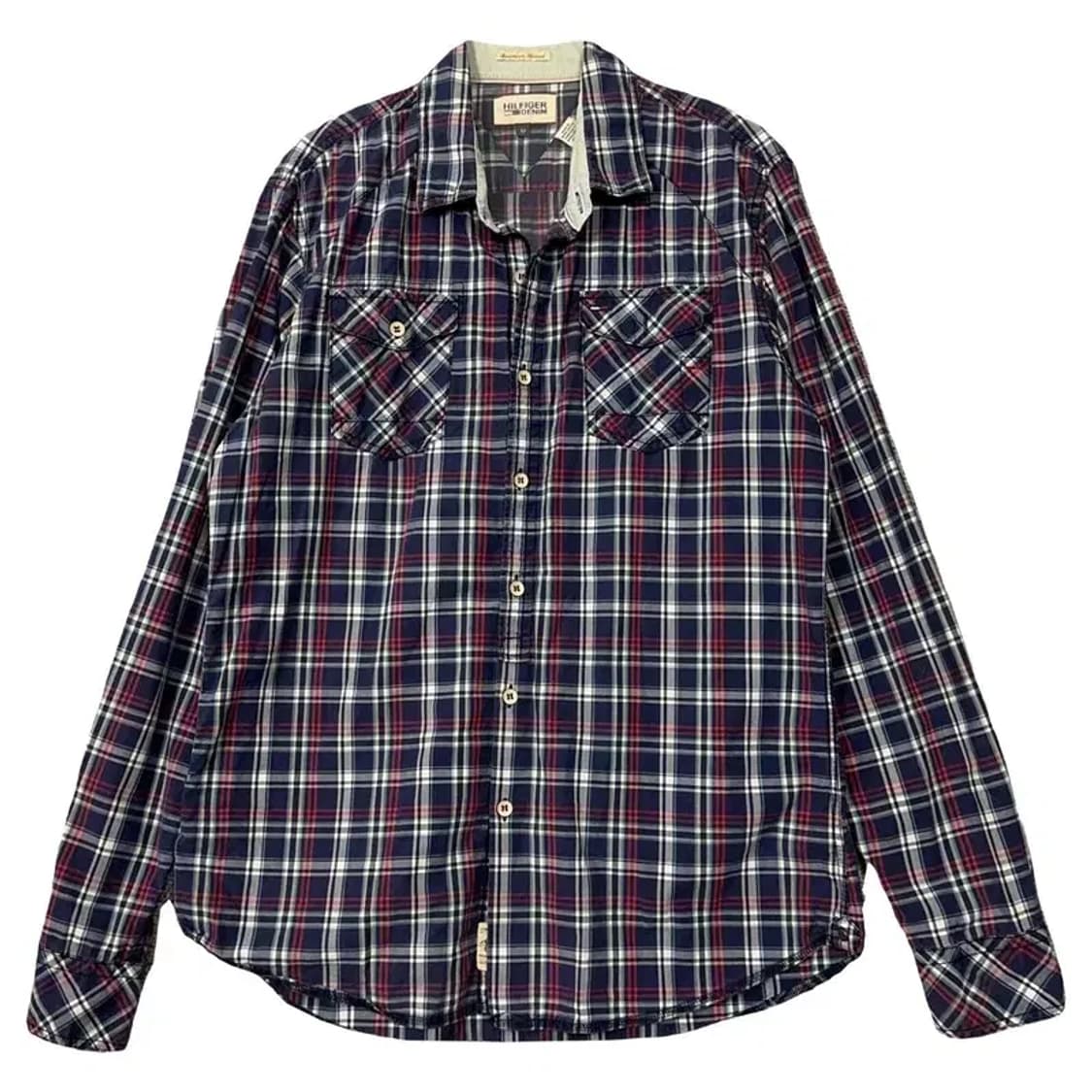 타미힐피거 투포켓 캐주얼 체크 셔츠 M 상품이미지1