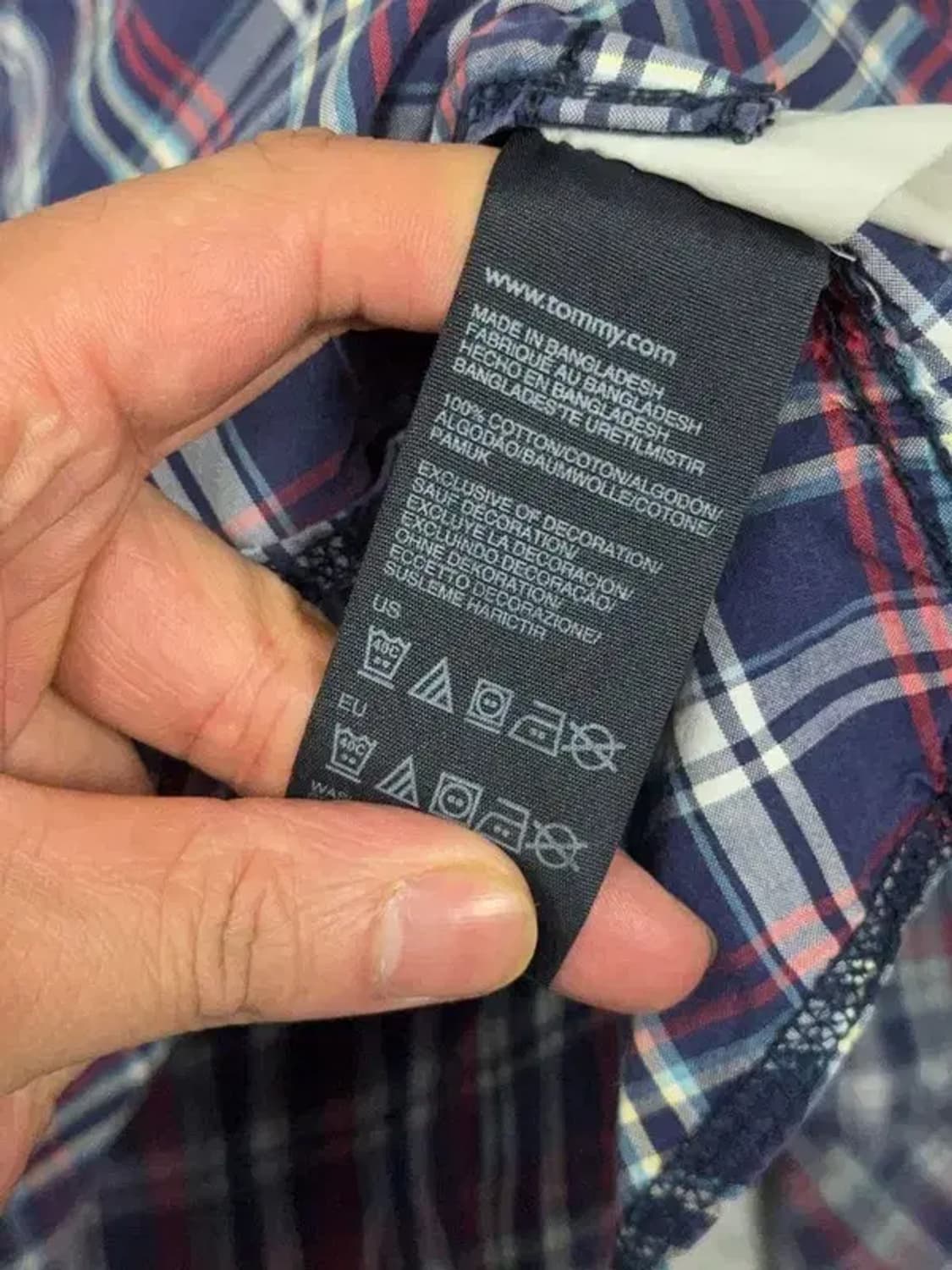 타미힐피거 투포켓 캐주얼 체크 셔츠 M 상품이미지7