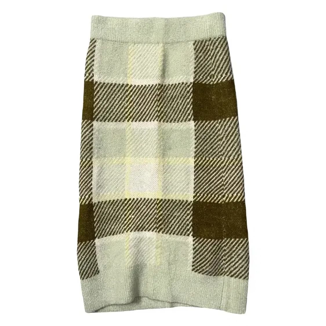 에잇세컨즈 체크 라이트 그린 스커트 S 상품이미지2