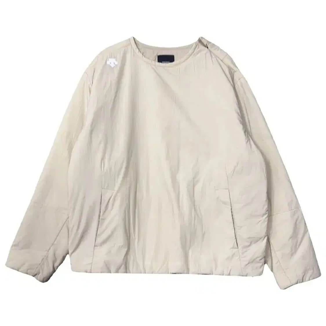 데상트 크림 경량 패딩 점퍼 L 상품이미지1