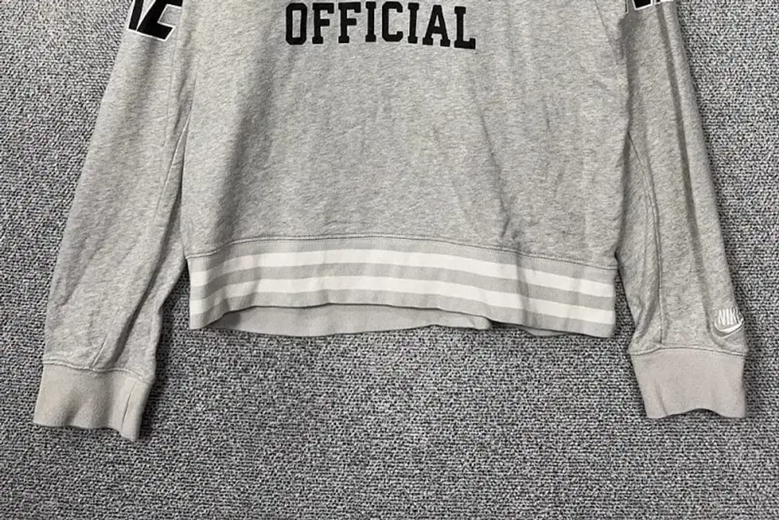 나이키 프린팅 라이트 그레이 후드티 M 상품이미지4