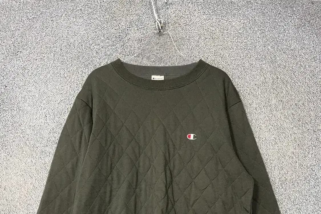 챔피온 카키 로고 맨투맨 L 상품이미지3