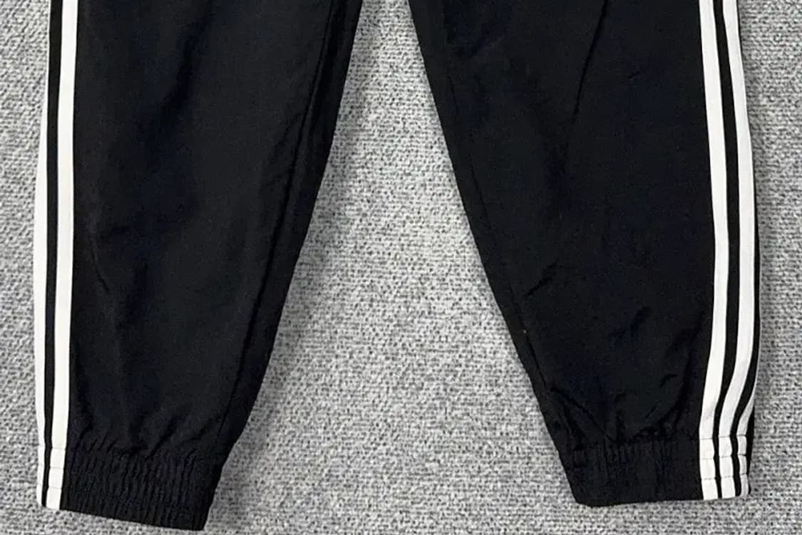 아디다스 블랙 불꽃 로고 검흰 삼선 조거팬츠 L 상품이미지5