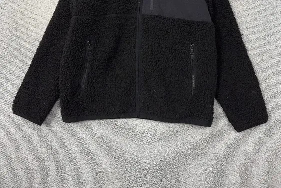 리복 블랙 양털 뽀글이 후리스 집업 2XL 상품이미지4