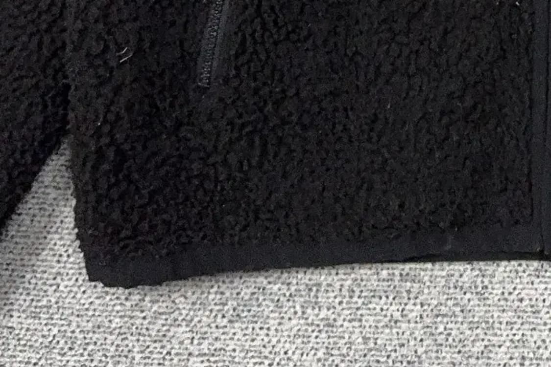 리복 블랙 양털 뽀글이 후리스 집업 2XL 상품이미지6