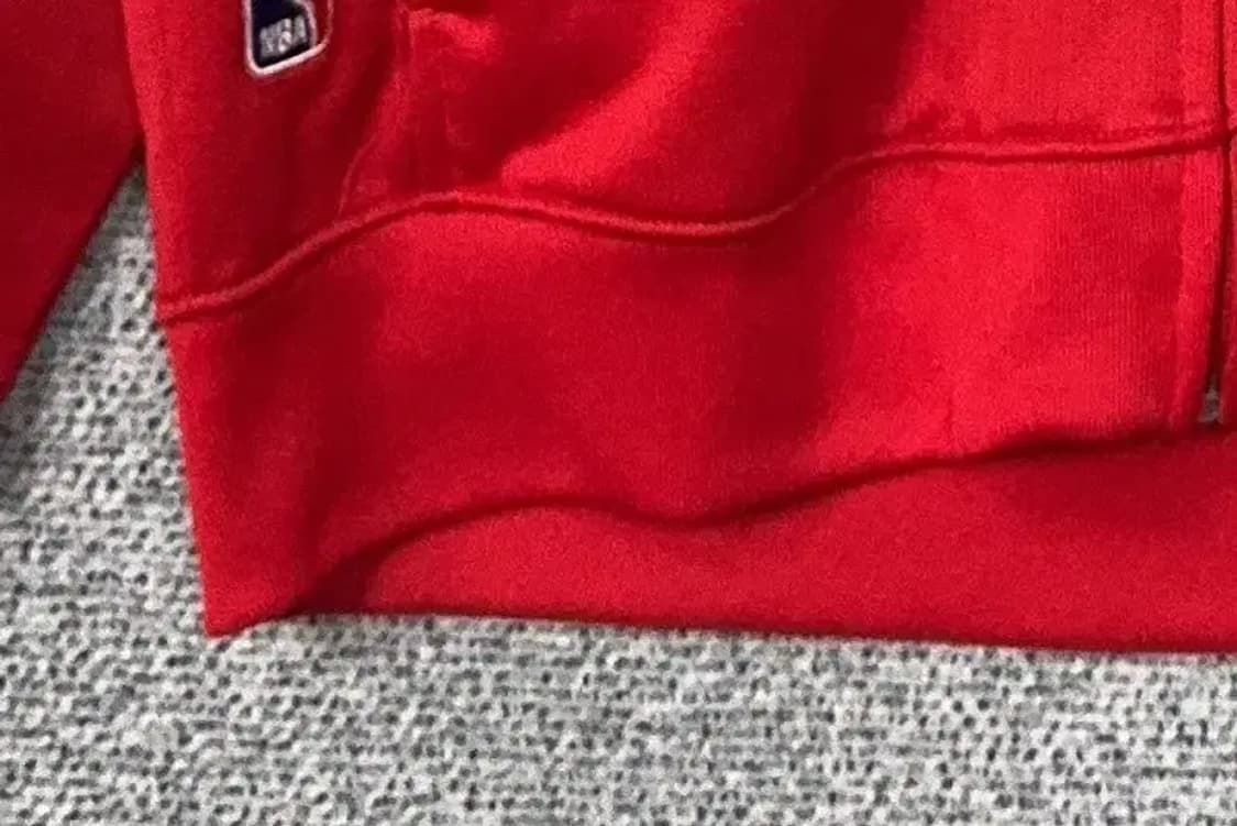 아디다스 NBA 레드 빈티지 트랙탑 집업 저지 XL 상품이미지6