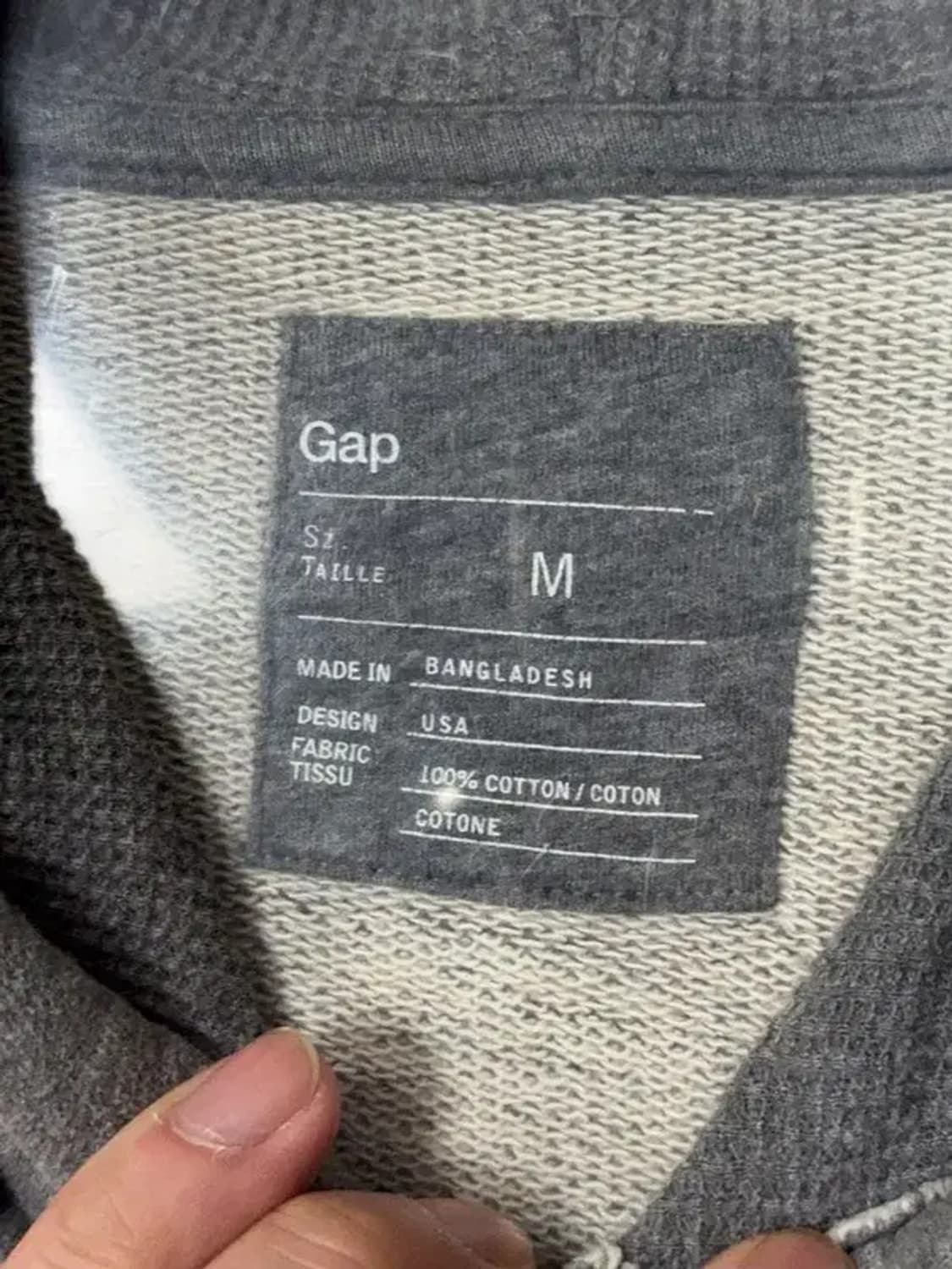 갭 스펠 로고 그레이 후드티 M 상품이미지6