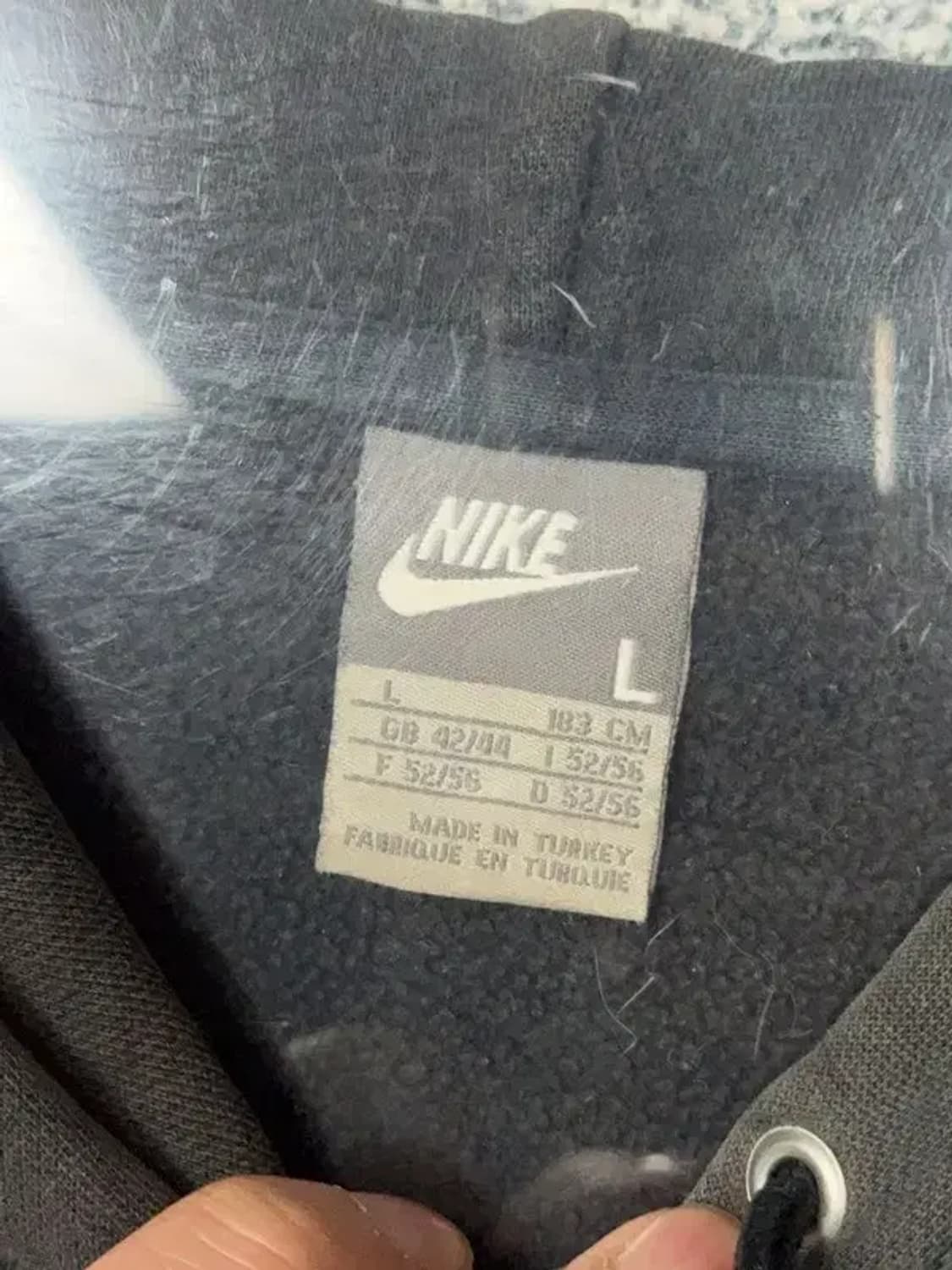 나이키 블랙 로고 빈티지 후드티 L 상품이미지6