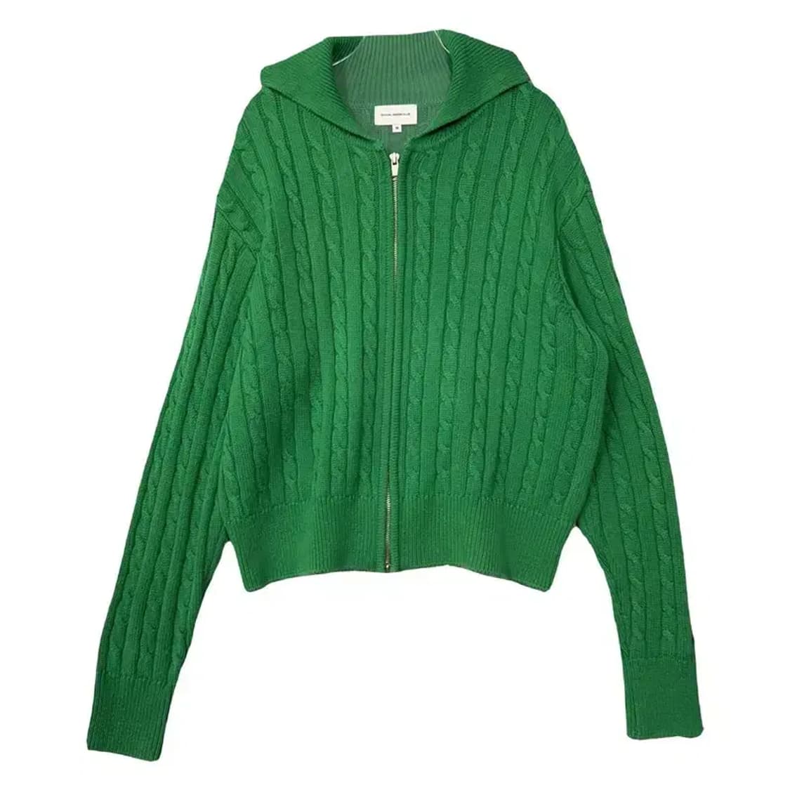 소셜 그린 클럽 그린 니트 집업 M 상품이미지1